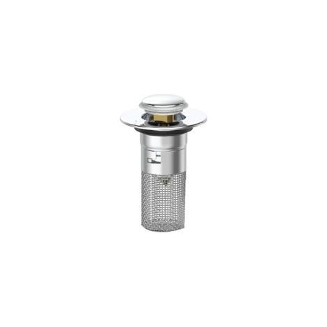 Bonde de lavabo salle de bain - 1 pc, Bonde avec panier filtrant amovible, Anti-obstruction baignoire - Incolore (1/5)