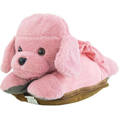 3965302 Sac chauffant électrique COVERI Amic8 avec chien en peluche  Couleur: Rose