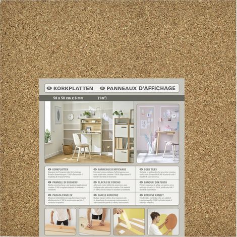 Decosa Korkplatten 50 x 50 cm 4 Stück