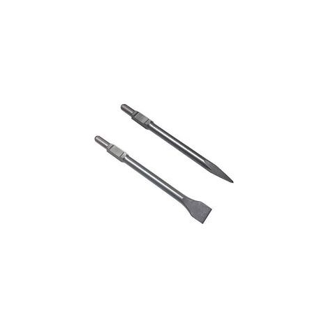 Jeux professionnels de burins SDS pour marteau piqueur – 2 tailles (30 mm et 50 mm × 410 mm), burin plat large à pointe affûtée pour travaux de démolition froide (1/4)