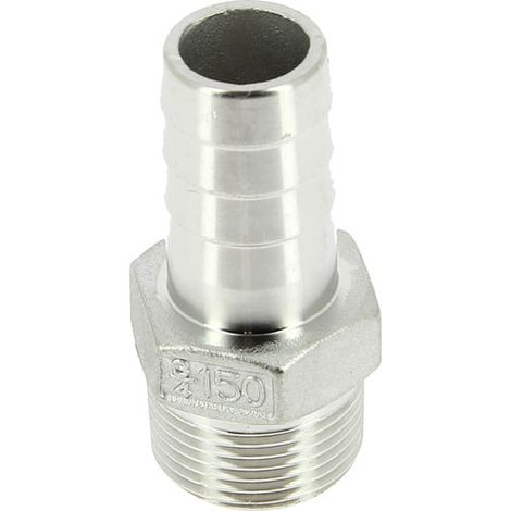 Embout cannelé inox moulé Ø20 Mâle 3/4
