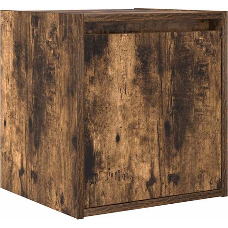 Maison Exclusive - Wand-Nachttisch Räuchereiche 38x34x40 cm