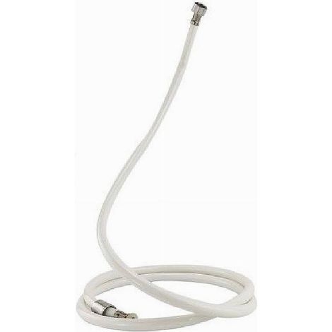 Cleafe - Laccio Tubo Flessibile Doccia Pvc Bianco Universale Lunghezza 1,8 Metri 69236 - (1/2)