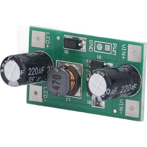 LED-Treibermodul DC/DC-Abwärtswandler, 5–35 V Eingang, 350 mA Ausgang, PWM-Dimmung für 1-W-Lampen (1/5)