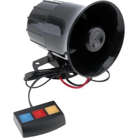 Bocina de alarma a prueba de polvo de 12 V para motocicleta con sonido potente