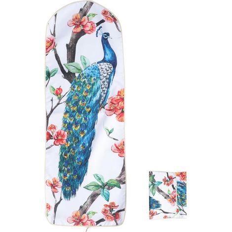 Housse pour Table à Repasser en Polyester Léger et Portable Impression Délicate, Revêtement Antidérapant et Protection la Chaleur pour Usage Domestique (1/5)