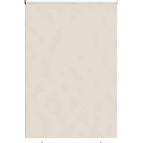 Store extérieur enrouleur 2,4 x 1,6 m store occultant vertical brise-vue rétractable imperméable, anti-UV30+, crème