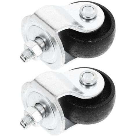 Ersatzräder für 2-Tonnen-Hydraulikwagenheber, robuste horizontale Lenkrollen, vielseitiges Garagenzubehör, massive Lager, 2-teiliges Wartungsset für Wagenheber (1/5)
