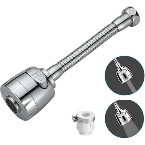 Pulvérisateur de robinet, réglable à deux vitesses, forme fixe, avec connecteur universel (1/5)
