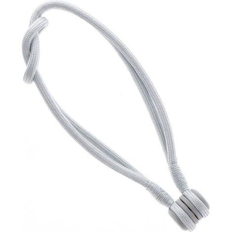 Embrasse à rideaux aimantée 30cm Gris perle - BOULET (1/5)