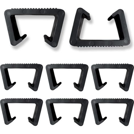 8 Pièces Clips de Meubles Clips de Meubles en Rotin Pinces de Meubles de Patio Osier Pinces à Meuble en Plastique Clip Connecteur Clips de Fixation pour Meubles de Jardin en Rotin (1/5)