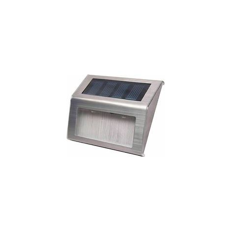 Éclairage solaire pour escaliers, 1 lampe blanche (1/4)