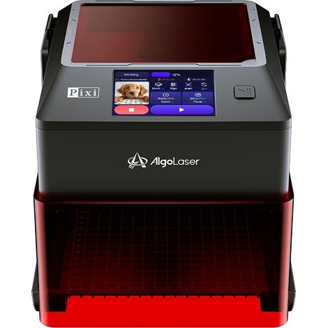 Máquina de grabado, láser de 10 W, control táctil, PIXI 10W, negra, 10W (1/2)