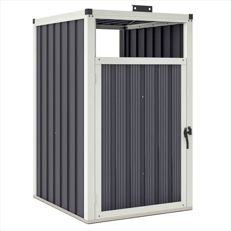Abri de jardin Cache poubelle extérieur 240L acier galvanisé (1/5)