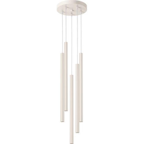 Lampada a sospensione Pastelo 5 G9 beige Sollux SL.1516 (1/5)
