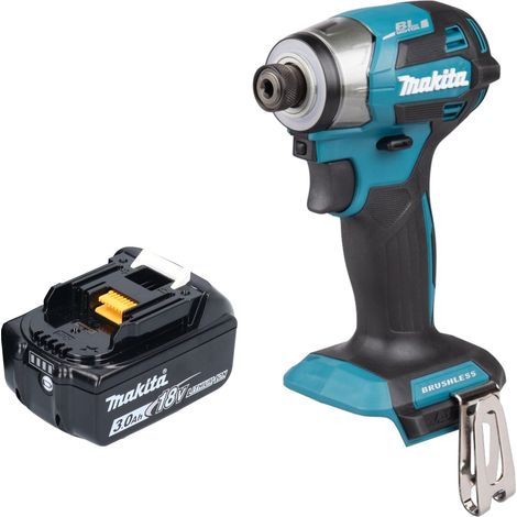 Llave de impacto sin cable Makita DTD 173 F1 18 V 180 Nm 1/4" sin escobillas + 1x batería recargable 3,0 Ah - sin cargador
