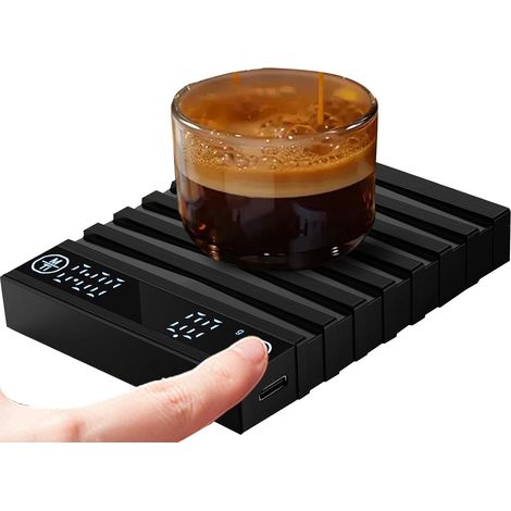 Balance Digitale Café,2000g/0.1g Balance à Café Rechargeable Portable,Compte à Rebours Intégré Pour Camping Cuisine Brassage Voyage Bureau Pâtisserie Usage Domestique Cuisine Bureau Maison (1/5)