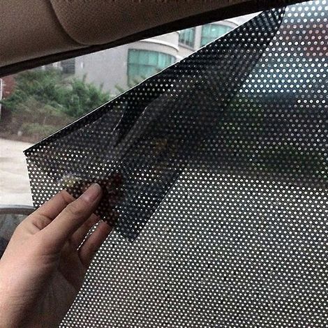 Lot de 2 autocollants UV 72 x 51 cm pour pare-soleil de voiture, films de protection solaire électrostatiques pour vitres latérales, style voiture. (1/5)