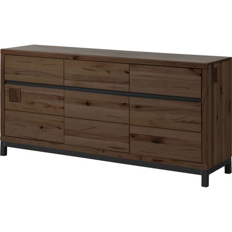 Sideboard Kernbuche 175x45x85 tabacco braun geölt VILLANDERS 208