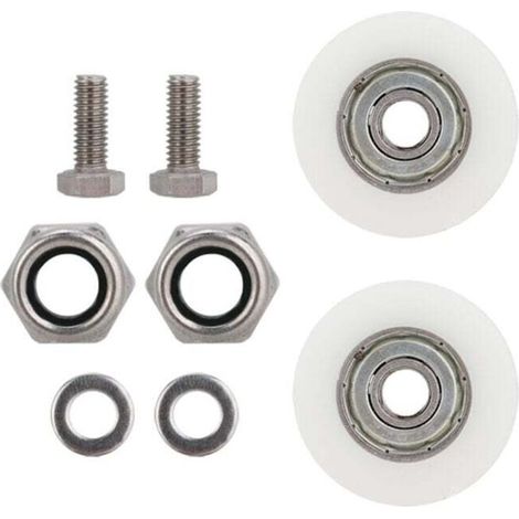 SABIR Kit De Remplacement De Roues De Porte Coulissante De Serre De 30 Mm De Diamètre pour Serre, Accessoire pour serre (1/5)