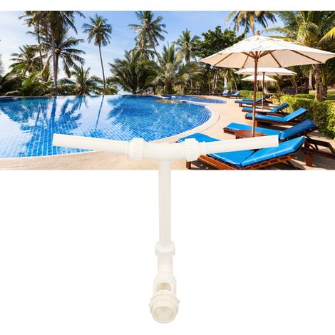 Fontaine de piscine à jet double réglable en PVC avec adaptateur à filetage interne G1 1/2 vers G2 (1/5)