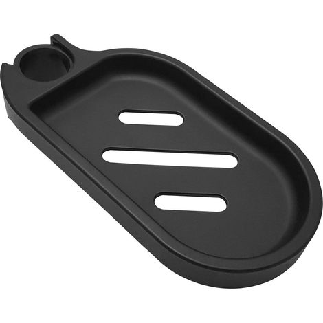 Porte-savon pour douche Barre coulissante 25mm, ABS/noir mat (1/3)