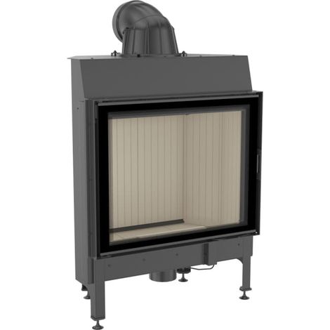Kamineinsatz aus Stahl KRATKI NADIA 13 kW Ø 200 mit Türfeder (1/5)