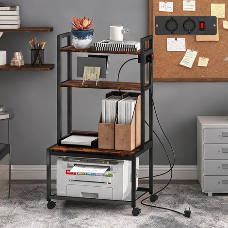 Meuble de rangement de bureau 55 x 37,5 x 100 cm (1/5)