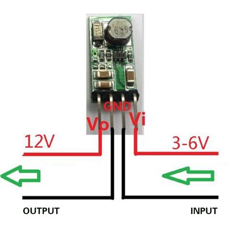 Mini module convertisseur élévateur DC-DC 3,3 V 3,7 V 4,5 V 5 V à 12 V pour maison intelligente (1/5)