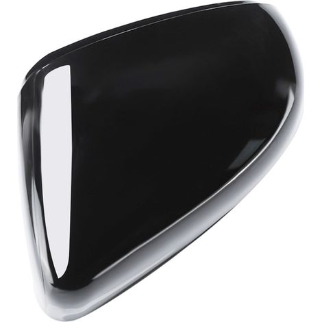 Rétroviseur extérieur gauche noir coque de remplacement pour voiture - Capot décoratif brillant (1/5)