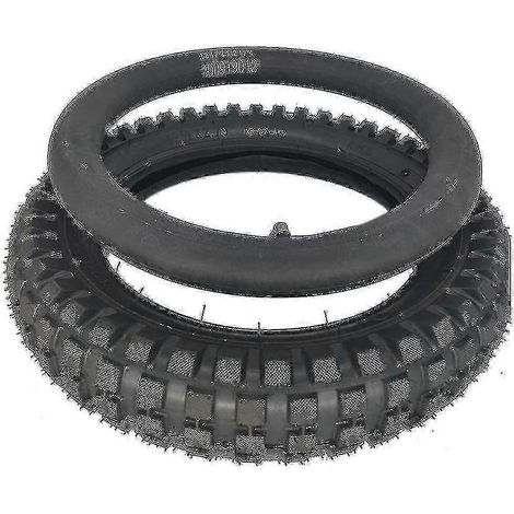 Pneus 12 1/2 x 2,75, compatibles avec les motos 49 cm3, les mini-motos tout-terrain, les MX350/MX400 et les scooters (inclus) - QH (1/5)