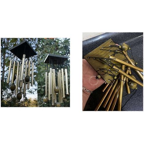 Carillon à vent géant pour papillons, extérieur, tonalité profonde, son doux (1/4)