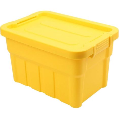 Solutions de rangement verticales efficaces avec couvercle pour organiser les travaux manuels, les articles de toilette et le matériel de classe (jaune mangue moyen) (1/4)