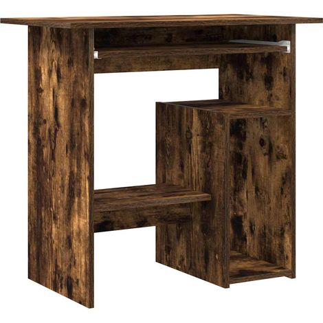 Maison Exclusive - Escritorio de madera contrachapada roble ahuma (1/5)