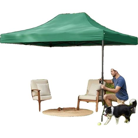 Funda de repuesto para carpa de fiesta, duradera, fácil de instalar, verde militar. (1/2)