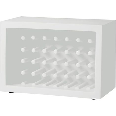 Bachus Bianco originale Slide di design porta bottiglie vino polietilene moderno colorato soggiorno sala da pranzo made in Italy (1/4)