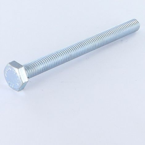 Vis métaux Tête hexagonale TH M12X100 Classe 10.9 Acier zingué-1 pièce