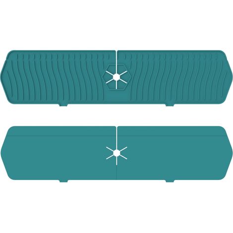Protecteur d'éclaboussures de robinet de cuisine en silicone grand format, tapis anti-gouttes pour évier, idéal pour cuisine et salle de bain (1/5)