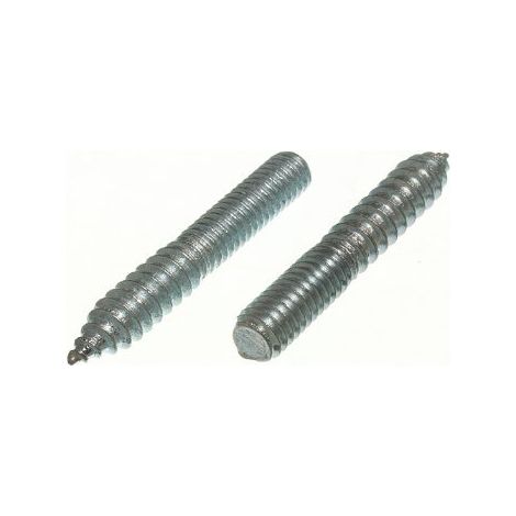 Lot de 10 chevilles de 8 mm x 50 mm pour meubles avec placage en zinc brillant (BZP) (1/2)