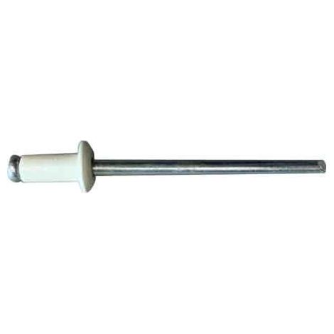 RIVETTO A STRAPPO 'BIANCO PERLA' 4,0x7 mm - 1000 pezzi- TECFI