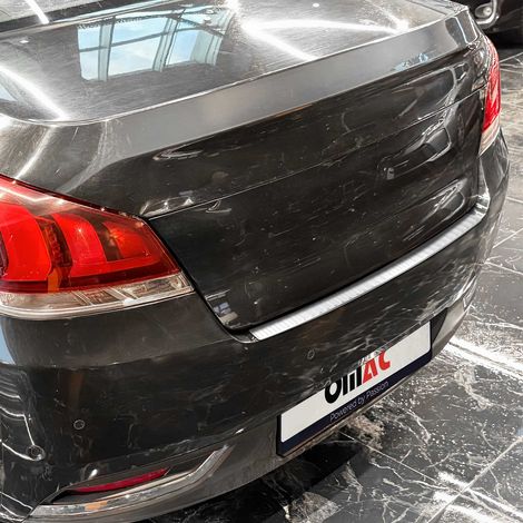 OMAC Ladekantenschutz für Peugeot 508 Stufenheck 2011-2018 Chrom gebürstet (1/5)