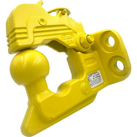 Kit crochet d'attelage 70C/4 4 trous avec vis de fixation – Résistant à la corrosion – Pour remorques et caravanes – Installation facile – Durer Germany (1/2)