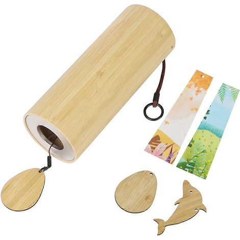 Carillon éolien en bambou, tiges à 8 tons pour jardin extérieur - comme illustré - (1/5)