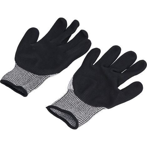 Gants de chantier anti-coupure niveau 5, protection caoutchoutée mate antidérapante, résistants à l'usure, gants de sécurité multifonctionnels (1/5)