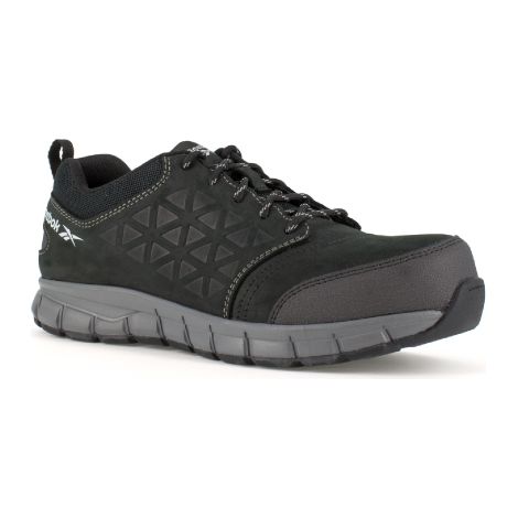Reebok IB1036-1S3 excel light scarpe basse da lavoro antinfortunistica N.44 in nylon/pelle nero S3 con puntale in alluminio e resistenti all'acqua Nero 44