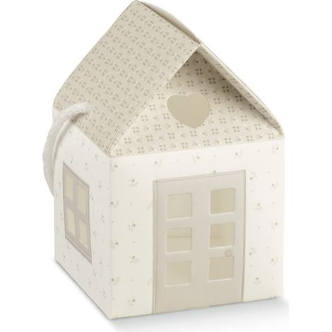 Scotton Casetta con Cordino 80 x 80 x 80 Mm Bloom Tortora 10 Pz
