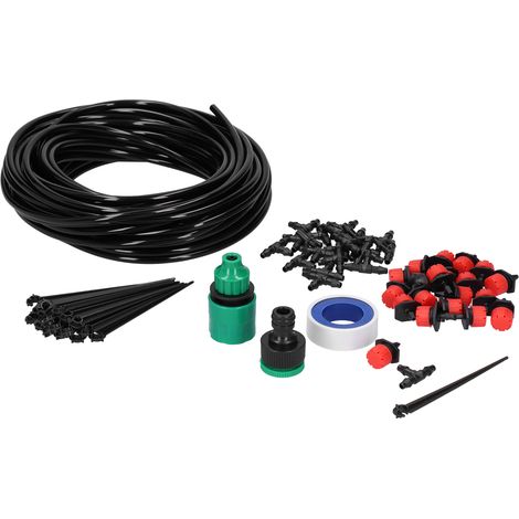 Kit d'irrigation goutte à goutte automatique à monter soi-même, système d'irrigation avec buse réglable de 20 m, équipement de jardin (1/5)