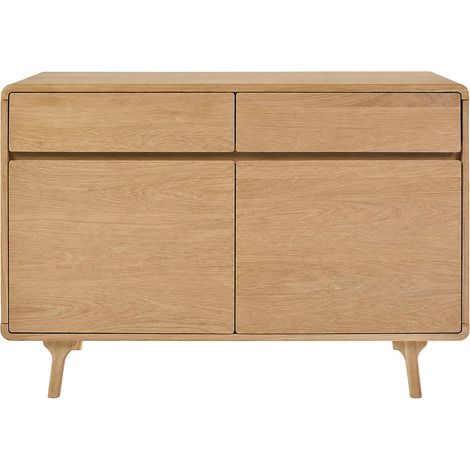 Mobile da bagno in legno massello di rovere L120 cm ESTEBAN (1/5)