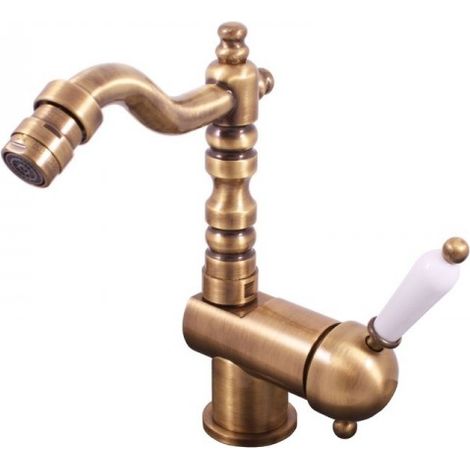 Mitigeur bidet LABE à poser en laiton bronze avec poignée en céramique (1/3)