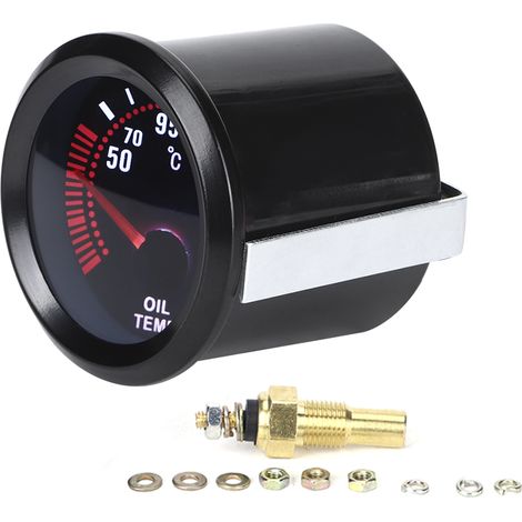 Jauge numérique de température d'huile 12V 2 pouces, compteur universel pour voiture, pièce de modification (1/5)